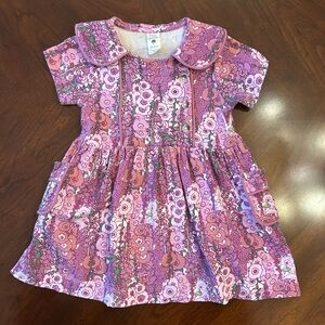 Kate Quinn Hollyhock Apron Dress Peter Pan Collar 18-24 months